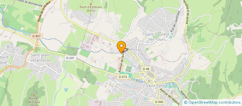 localisation de l'entreprise SYNDIC PROD REINE CLAUDE DOREE DE LA REGIO  CARENNAC  SAINT-CERE