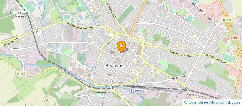 localisation de l'entreprise SYNDIC RACINE  BEAUVAIS