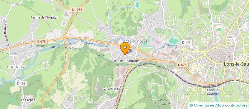 localisation de l'entreprise SYNDIC RCE LES CHATAIGNIERS  MONTMOROT