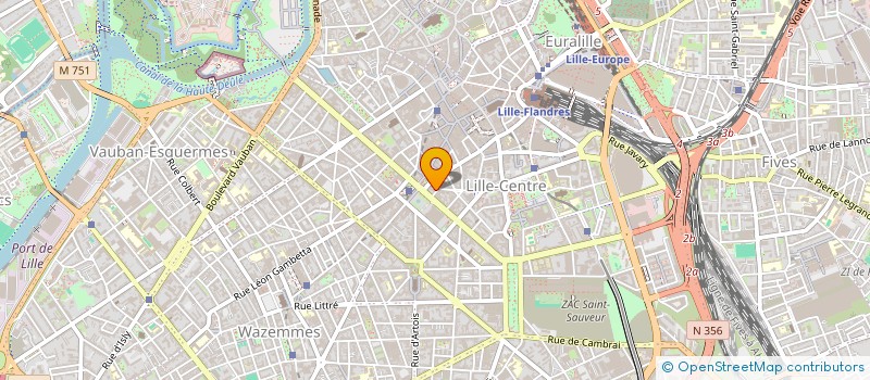 localisation de l'entreprise SYNDIC RES 2 RUE DENIS GODEFROY à LILLE
