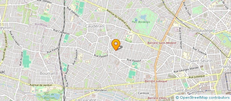 localisation de l'entreprise SYNDIC RES 39 R STEHELIN  BORDEAUX