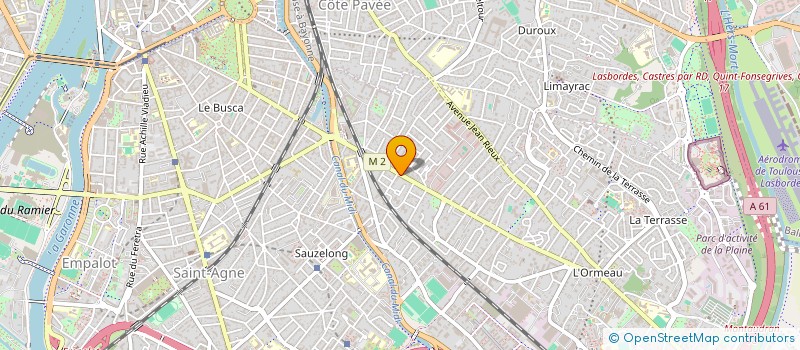 localisation de l'entreprise SYNDIC RES JARDINS ST-EXUPERY à TOULOUSE