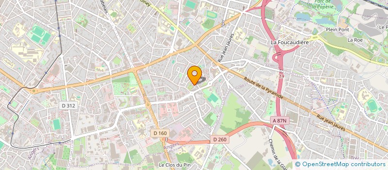 localisation de l'entreprise SYNDIC RES LA CLAIRIERE à ANGERS