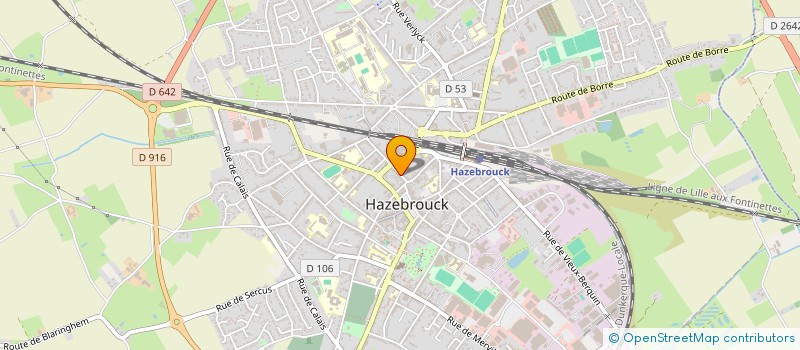 localisation de l'entreprise SYNDIC RESIDENCE 11 RUE D'HONDEGHEM à HAZEBROUCK