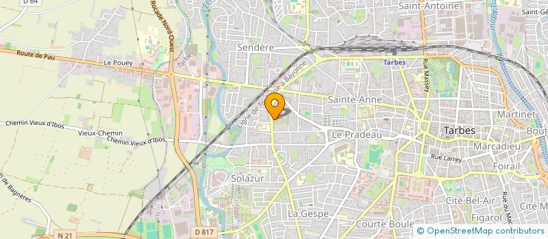 localisation de l'entreprise SYNDIC RESIDENCE CORISANDE  TARBES