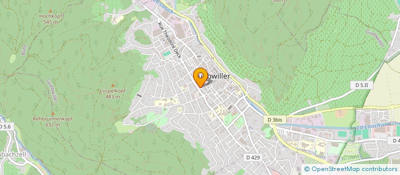 localisation de l'entreprise SYNDIC RESIDENCE GLYCINES 1  GUEBWILLER