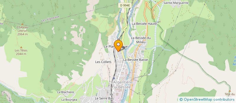 localisation de l'entreprise SYNDIC RESIDENCE LA POUSTERLE  L'ARGENTIERE-LA-BESSEE