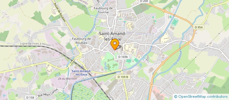 localisation de l'entreprise SYNDIC RESIDENCE LE CHATEAU  SAINT-AMAND-LES-EAUX