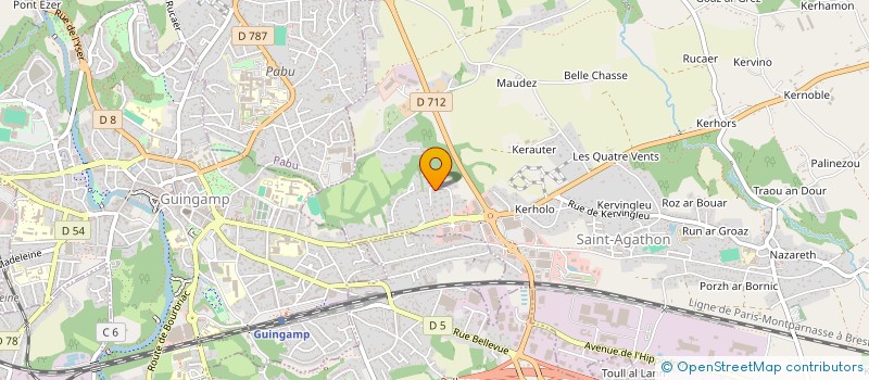 localisation de l'entreprise SYNDIC RESIDENCE PARC DE KERHOLLO  SAINT-AGATHON