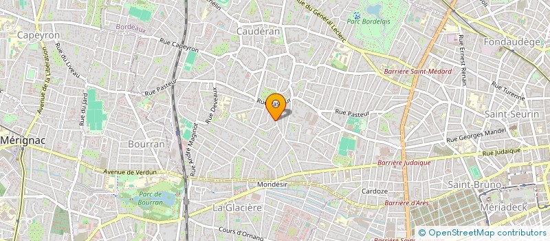 localisation de l'entreprise SYNDIC RIVIERE POUR RES LES NIGELLES  BORDEAUX