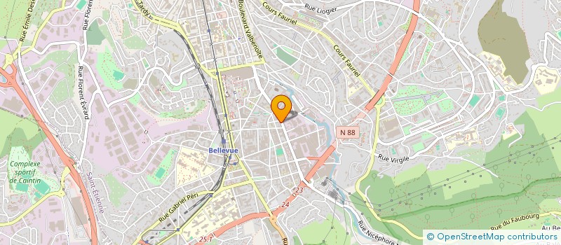 localisation de l'entreprise SYNDIC ROCHETAILLEE  SAINT-ETIENNE