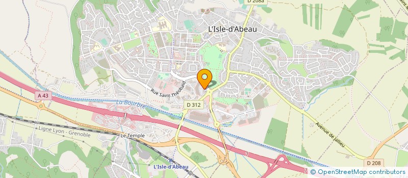 localisation de l'entreprise SYNDIC TRIFORIUM  L'ISLE-D'ABEAU