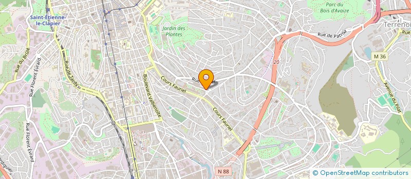 localisation de l'entreprise SYNDIC42  SAINT-ETIENNE