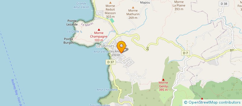 localisation de l'entreprise SYNDICA COPROPRIETAIRE RESIDENCE OXIGENE  ANSES D'ARLET