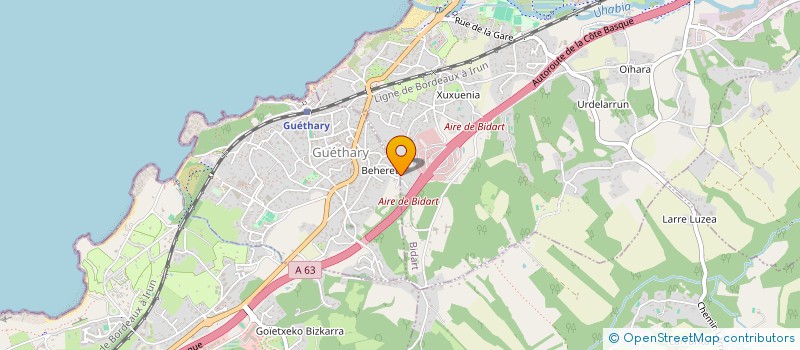 localisation de l'entreprise SYNDICAL LOCAL RAMONDIA  BIDART