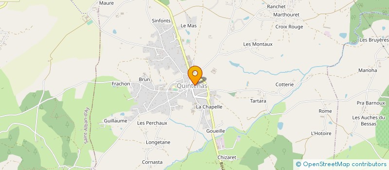 localisation de l'entreprise SYNDICALE DE GESTION FORESTIERE DES TROIS VALLEES  SATILLIEU