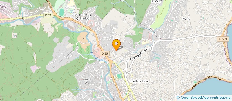 localisation de l'entreprise SYNDICALE DES COLLINES DE GUERREVIEILLE à SAINTE-MAXIME