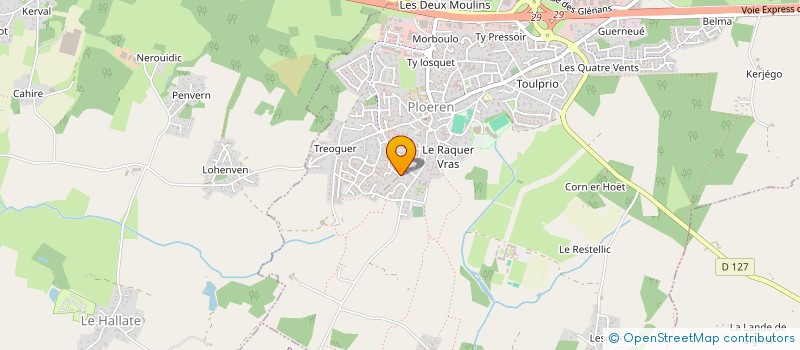 localisation de l'entreprise SYNDICALE DES PRES CARRES  PLOEREN