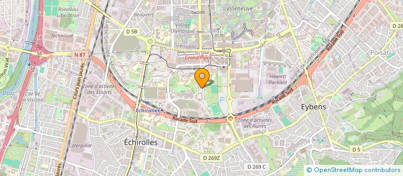 localisation de l'entreprise SYNDICALE LE FLOREAL à ECHIROLLES