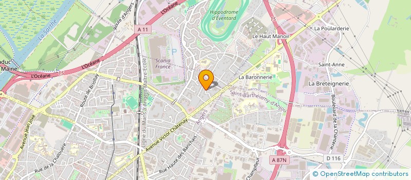 localisation de l'entreprise SYNDICALE LIBRE BOIS L ABBE à ANGERS