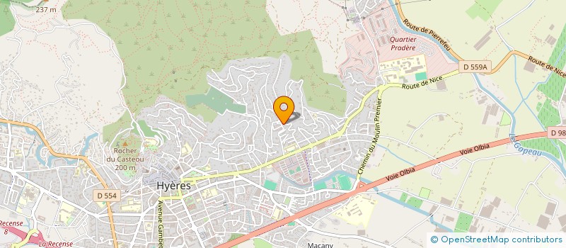 localisation de l'entreprise SYNDICALE LIBRE LOTISSEMENT VACHERAND à HYERES