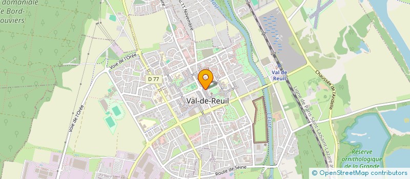 localisation de l'entreprise SYNDICAT A FORME COOPERATIVE DES CO-PROPRIETAIRES DU GROUPEMENT E1  VAL-DE-REUIL