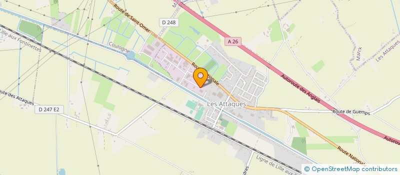 localisation de l'entreprise SYNDICAT A LA CARTE D'ADDUCTION D'EAU POTABLE ET D'ASSAINISSEMENT DE LA REGION D'ANDRES à LES ATTAQUES