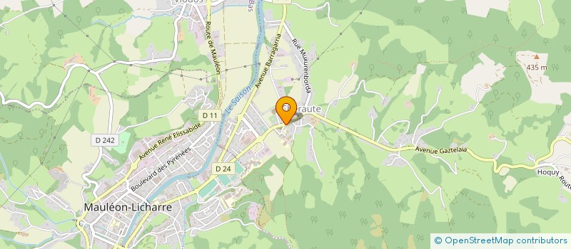localisation de l'entreprise SYNDICAT A VOCATION SCOLAIRE GAZTELAIA à CHERAUTE