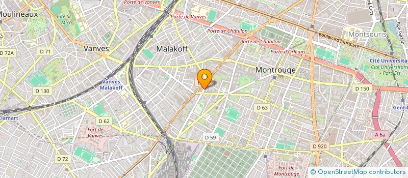 localisation de l'entreprise SYNDICAT AERONAUTIQ CGC à MONTROUGE