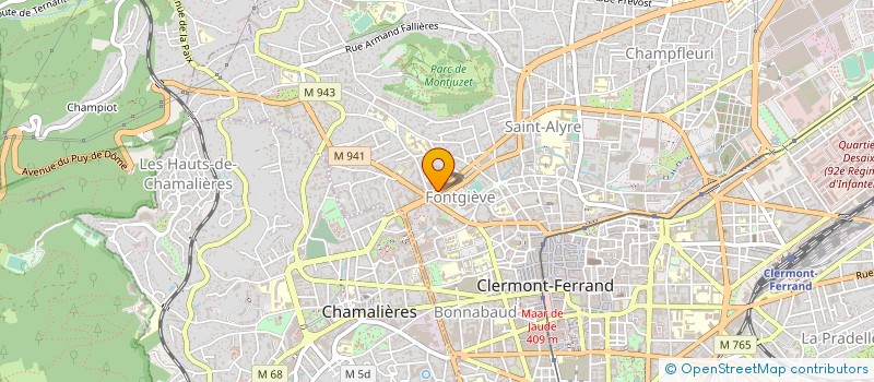 localisation de l'entreprise SYNDICAT AFFINEURS DE SAVARON  CLERMONT-FERRAND