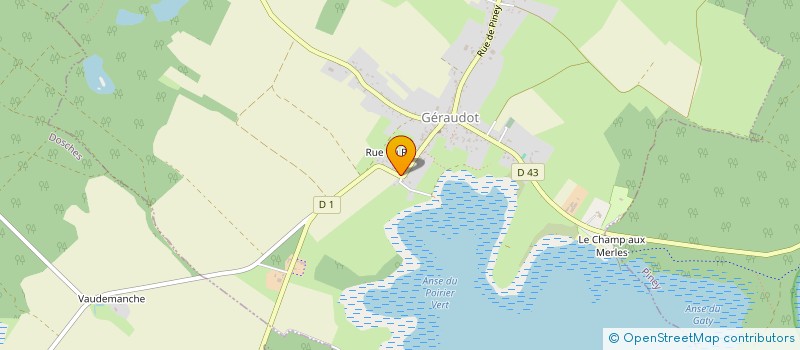 localisation de l'entreprise SYNDICAT AGRICOLE  GERAUDOT