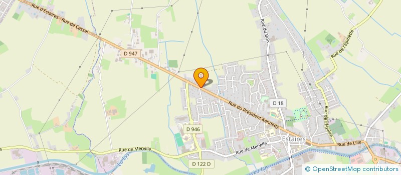 localisation de l'entreprise SYNDICAT AGRICOLE D ESTAIRES  ESTAIRES