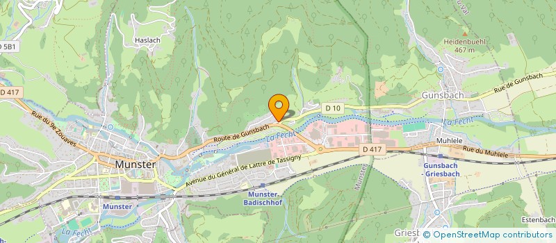 localisation de l'entreprise SYNDICAT APICULTEURS HAUT-RHIN  MUNSTER