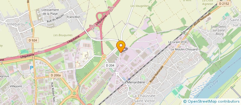 localisation de l'entreprise SYNDICAT ARTISANAT ET BATIMENT  LA CHAUSSEE-SAINT-VICTOR