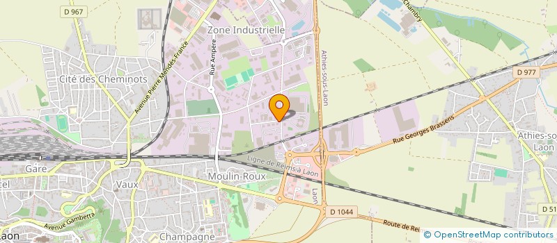 localisation de l'entreprise SYNDICAT ARTISANS DU BATIMENT à LAON