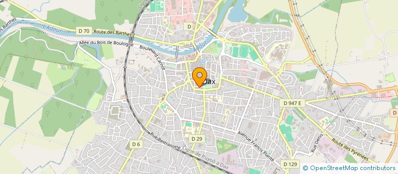 localisation de l'entreprise SYNDICAT AUTONOME DES AGENTS COMMUNAUX ET DES SERVICES PUBLICS DU DEPARTEMENT DES LANDES à DAX