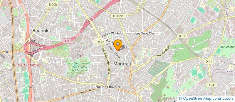 localisation de l'entreprise SYNDICAT AUTONOME DES SALARIES PRESTATAIRES DE SERVICE à MONTREUIL