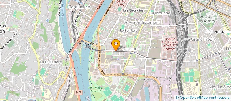 localisation de l'entreprise SYNDICAT AUTONOME DU SDIS DU RHONE  LYON