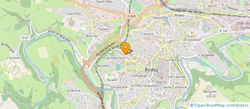 localisation de l'entreprise SYNDICAT AVEYRONNAIS DE LA RACE MONTBELIARDE à RODEZ