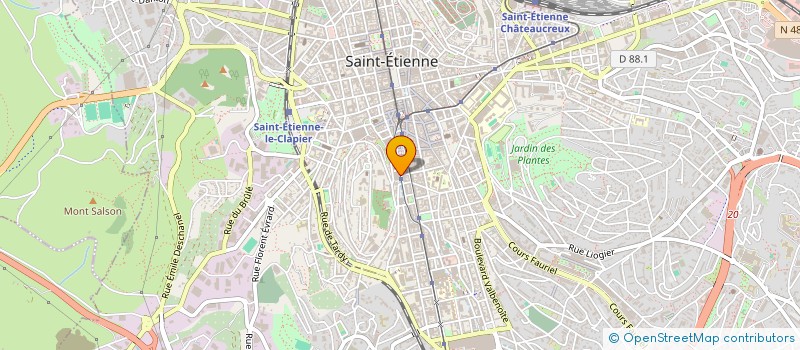 localisation de l'entreprise SYNDICAT BATIMENT BOIS CGT  SAINT-ETIENNE