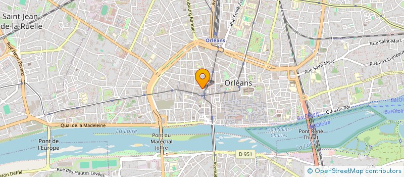 localisation de l'entreprise SYNDICAT BENEVOL DU 5 RUE DES MINIMES  ORLEANS