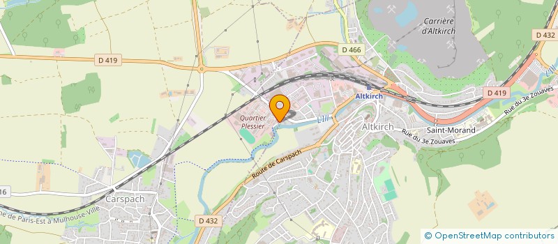 localisation de l'entreprise SYNDICAT BENEVOLE RES. DE L'ILL  ALTKIRCH