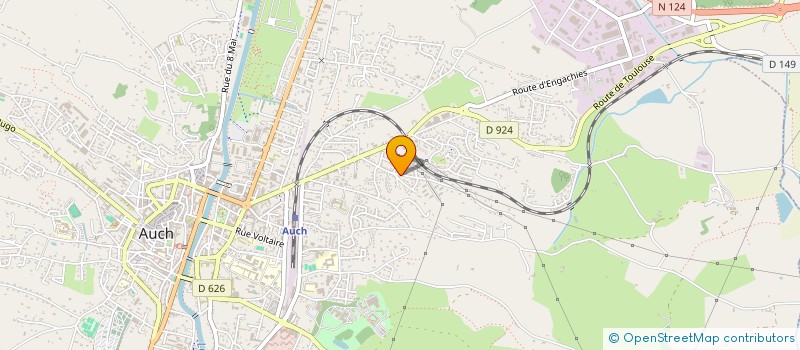 localisation de l'entreprise SYNDICAT BOUCHERIE DU GERS  AUCH