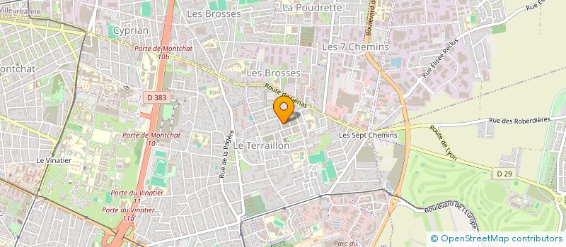 localisation de l'entreprise SYNDICAT BRON TERRAILLON  BAT.A  BRON