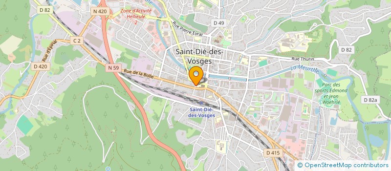 localisation de l'entreprise SYNDICAT C F D T à SAINT-DIE-DES-VOSGES
