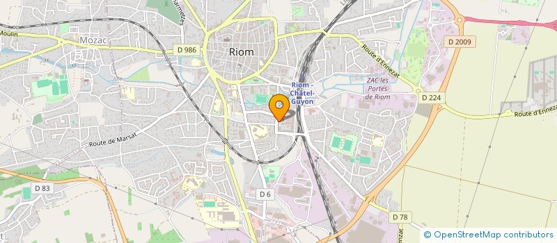 localisation de l'entreprise SYNDICAT C G T à RIOM