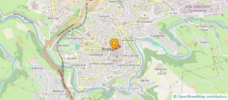 localisation de l'entreprise SYNDICAT C.G.T CREDIT AGRICOLE NORD MIDI-PYRENEES  RODEZ