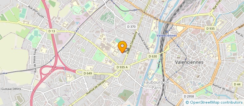 localisation de l'entreprise SYNDICAT C G T DES HOSPITALIERS  VALENCIENNES