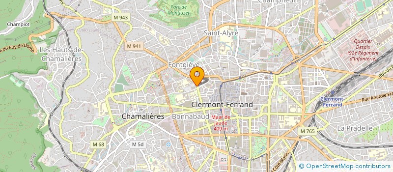 localisation de l'entreprise SYNDICAT C G T DES P T T  CLERMONT-FERRAND