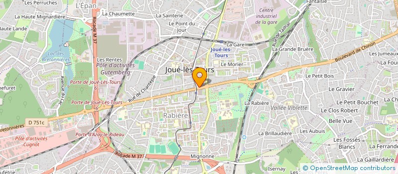 localisation de l'entreprise SYNDICAT C G T MICHELIN à JOUE-LES-TOURS